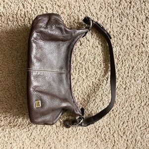 The Sak Brown Leather Shoulder Bag with Slouchy Design